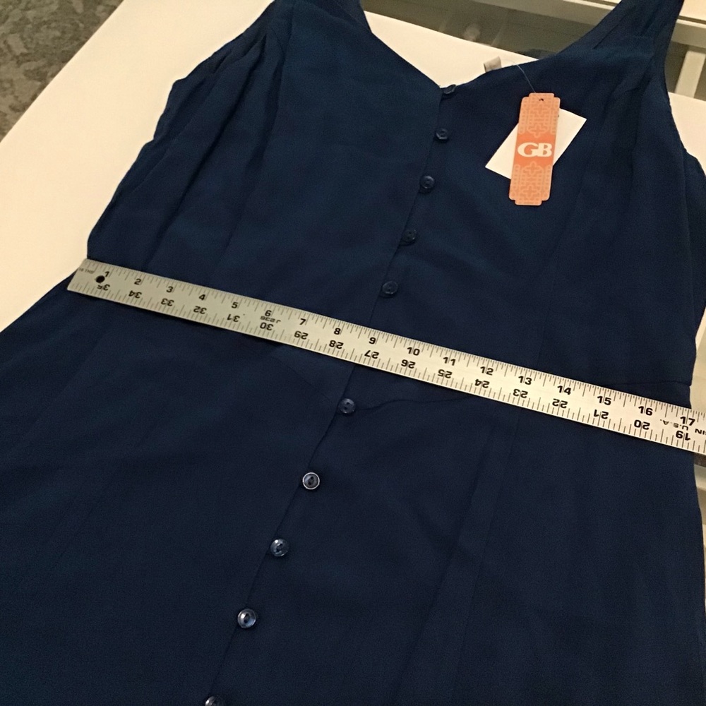 Dress Junior’s Large Halter Navy NWT $64 GB - Picture 10 of 11